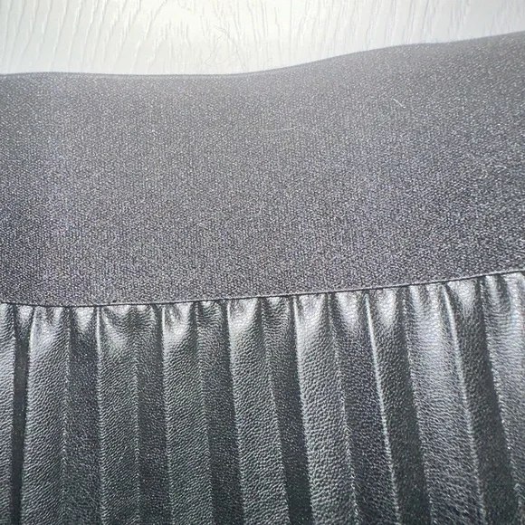 Simply Vera Vera Wang Black faux leather A-Line Skirt - Picture 5 of 7